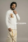 Hand Painted Krishna Premium White Shirt – Vishu Special Collection-3
