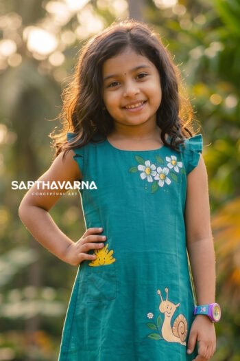 Bloom Snail Handpainted Kids Wear