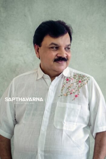 Hand Embroidery Floral Khadi Shirt – Pure Handloom Off White | Nature Friendly