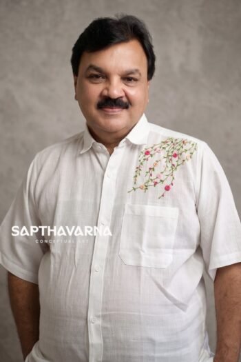 Hand Embroidery Floral Khadi Shirt – Pure Handloom Off White | Nature Friendly