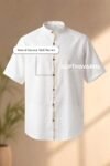 Hand Embroidered Khadi Shirt for Men