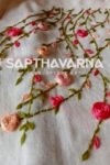 Hand Embroidery Floral Khadi Shirt