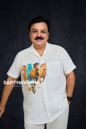 Hand-Painted Pure Khadi Shirt