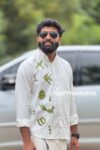 Hand painted handloom khadi shirt with Kerala inspired motifs