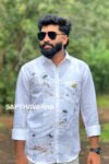 Premium hand painted Kerala Onam shirt in semi linen